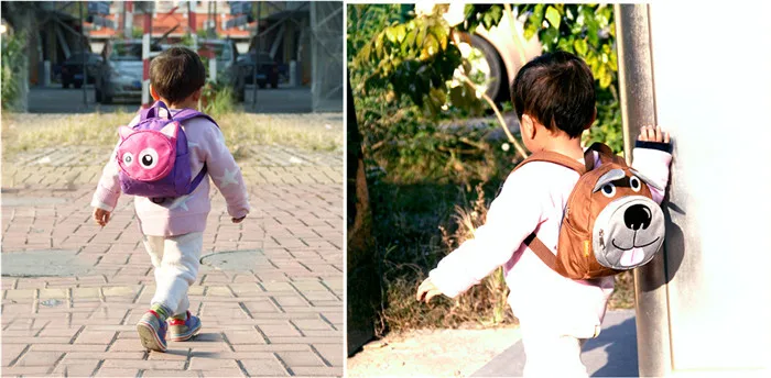 Модная детская сумка школьный рюкзак с животными из мультфильмов защитой от