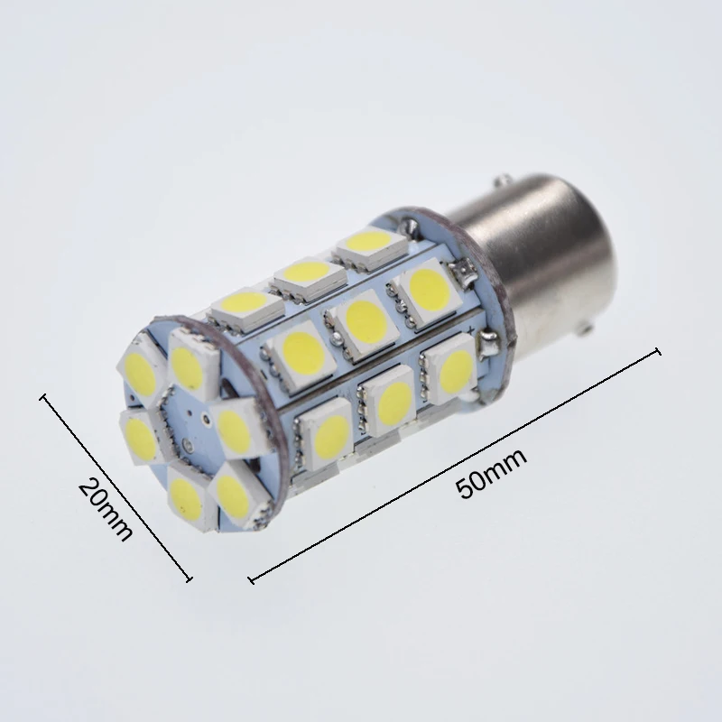 2 шт. 1156 P21W 382 27 SMD светодиодный BA15S задний стоп сигнал лампа для автомобиля белый