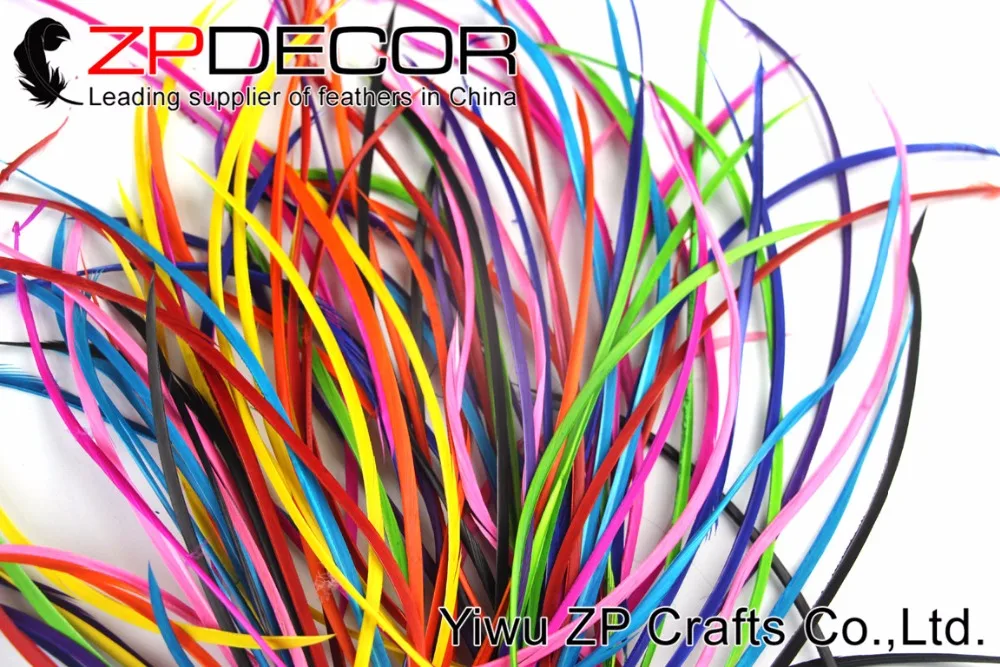 Zpdecor 1000 шт./лот 20 25 см (8 10 дюймов) рука Выберите Премиум яркие colorfu большой био перья