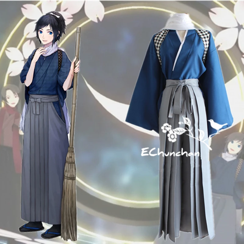 Полный комплект Touken Ranbu онлайн костюм Yamatonokami Yasusada косплей японский кимоно