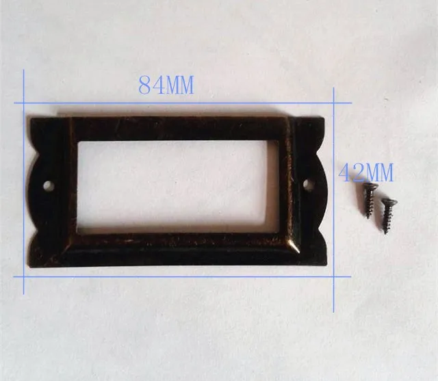 82*42 мм большая антикварная коробка для этикеток ручки держатели карт ящик