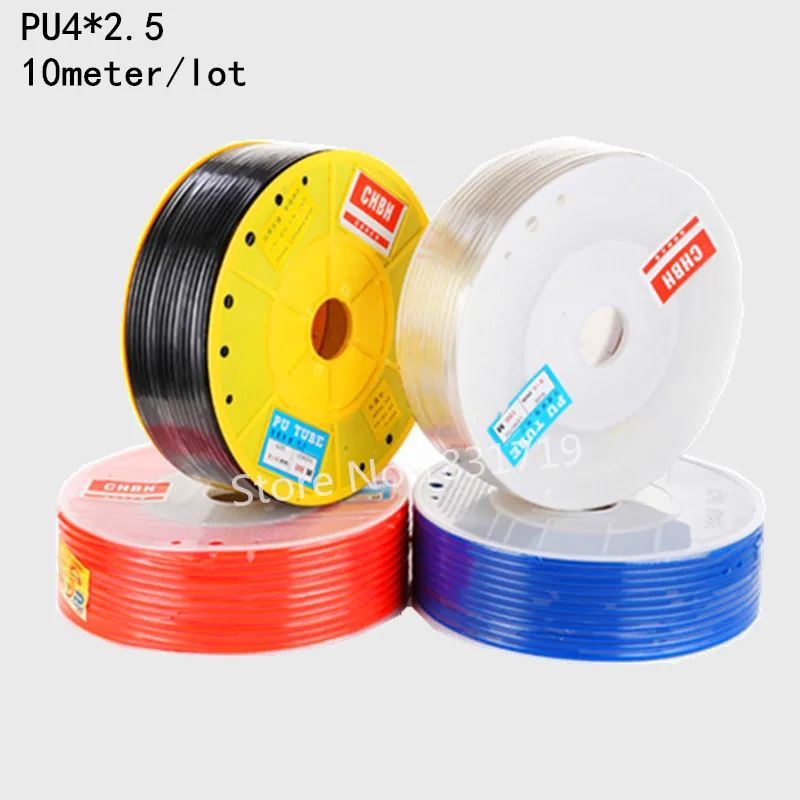 

10M/Lot PU4x2.5 4mm OD 2.5mm ID Pneumatic PU Tube Hose PU4*2.5