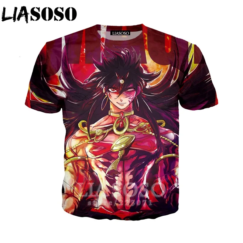 LIASOSO Летний Новый Мужской Женский свитшот 3D принт аниме-МАГИ Лабиринт волшебной