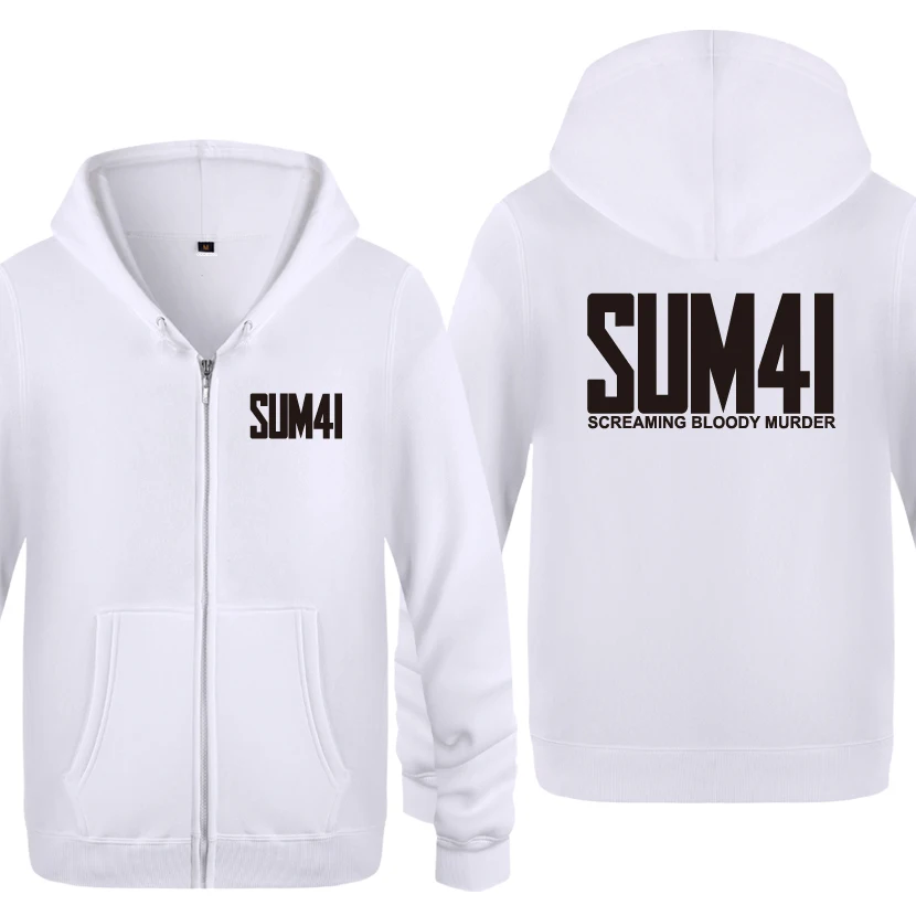 SUM41 музыка фестиваль рок толстовки для мужчин 2018 мужские флисовые кардиганы на