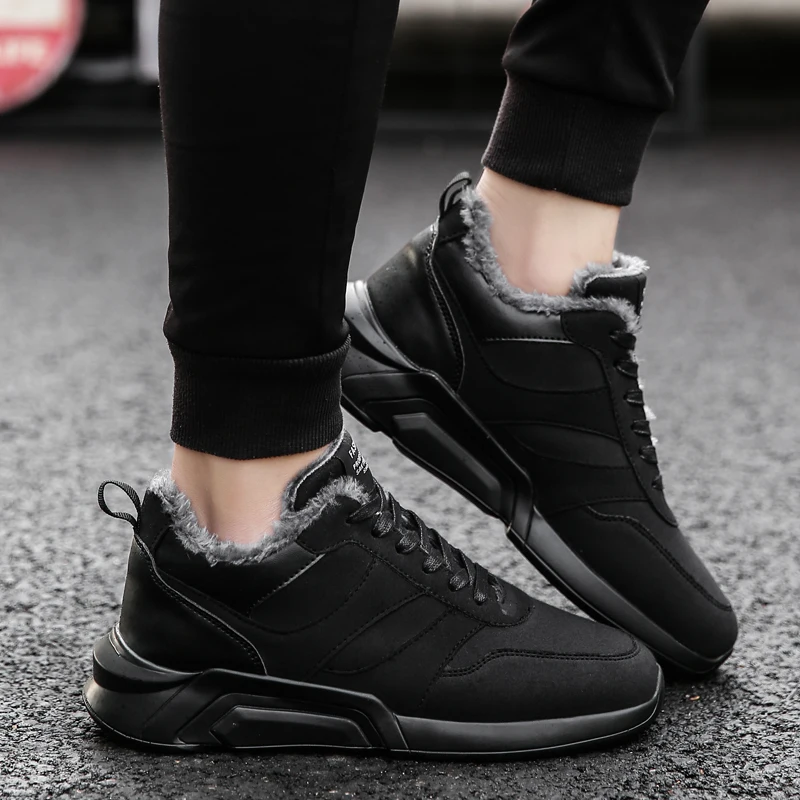 Warm fashion Men Casual Shoes comfortable soft sneakers man Hot selling autumn/winter Fur Plus shoesTrainers chaussure homme | Обувь
