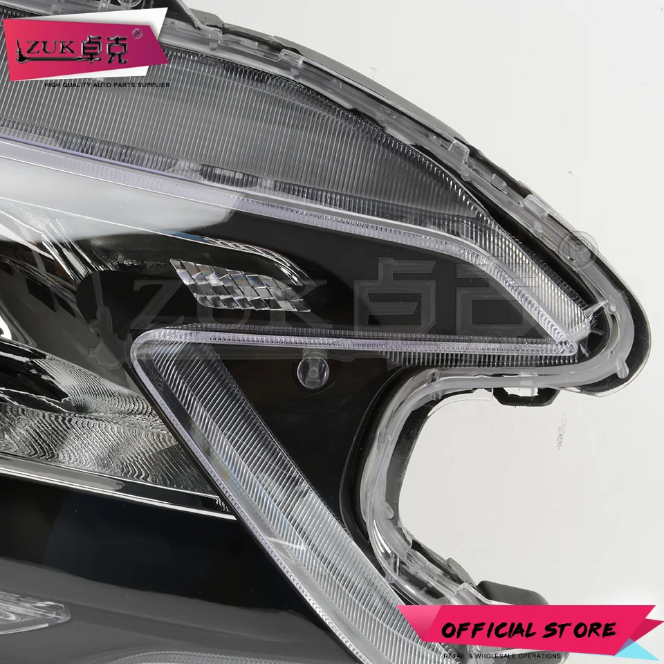 ZUK Авто галогенные HID головной свет фара в сборе для HONDA CRV 2012 2013 RM фары День Время Бег светодиодный