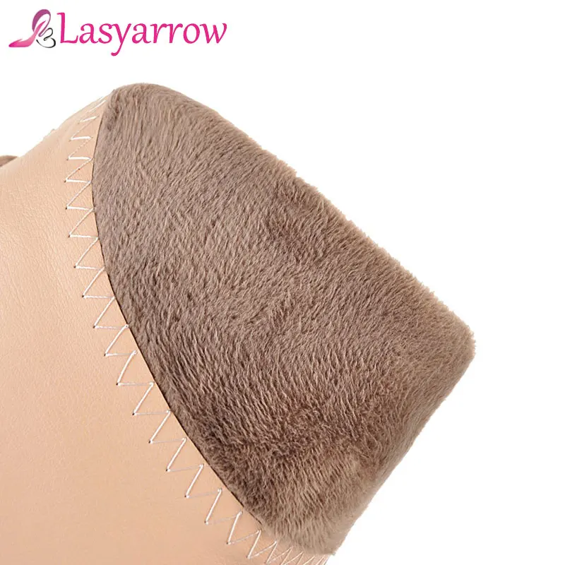Lasyarrow Over the Knee Boots for Women Shoes Pointed Toe Lace Up High Heels Long Thigh Black Sexy Gold Silver F326 | Обувь