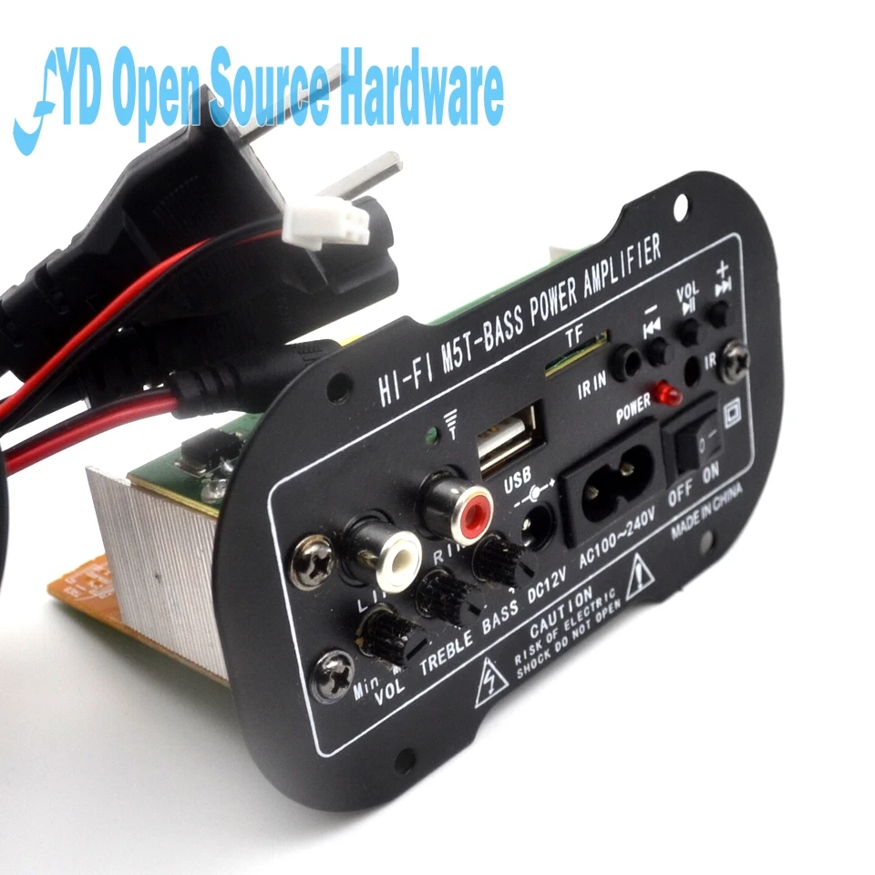 M5T 5 дюймов сабвуфер усилитель доска TF карты USB удаленного радио материнской 12V220V