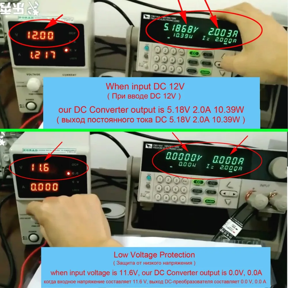 XCGaoon автомобильное зарядное устройство DC преобразователь модуль 12V 24V до 5V 2.0A с 3 5mm