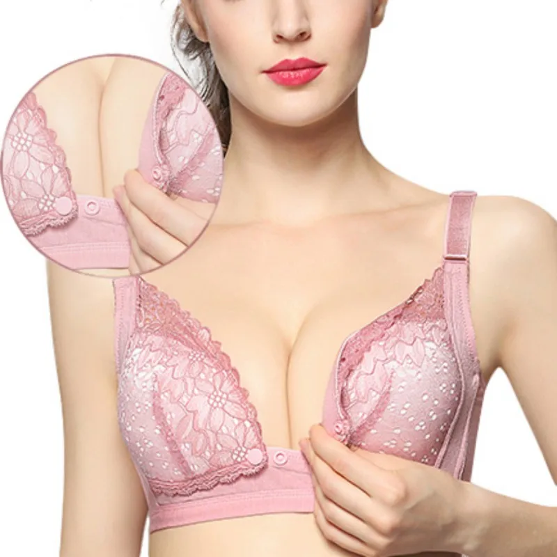 Женский бюстгальтер для беременных кружевной кормящих матерей нижнее белье без