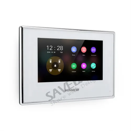 HOMSECUR 4 провода AHD видео домофон вызова Системы Поддержка музыки и кино BC051HD S + BM718HD