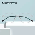 MERRYS дизайн унисекс модные трендовые очки оправа для мужчинженщин Близорукость по рецепту оптические очки S2026