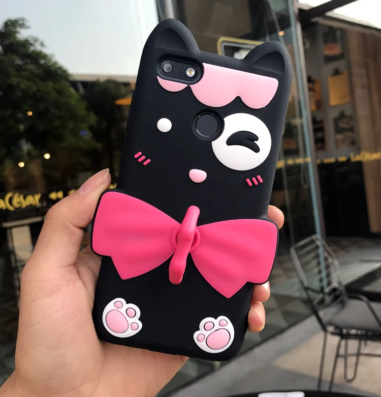 Модный силиконовый чехол с объемным мультяшным котом для huawei nova lite 2017 милый |