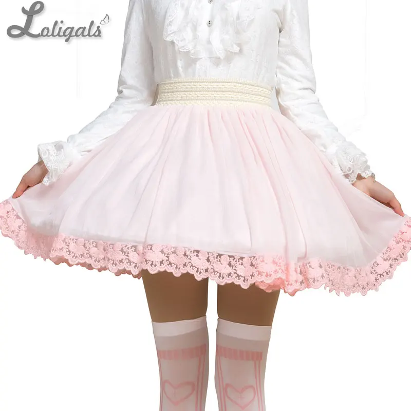 2019 Glittering Short Skirt Cute Mori Girl Skirt for Summer Mint Green/Pink/Lavender