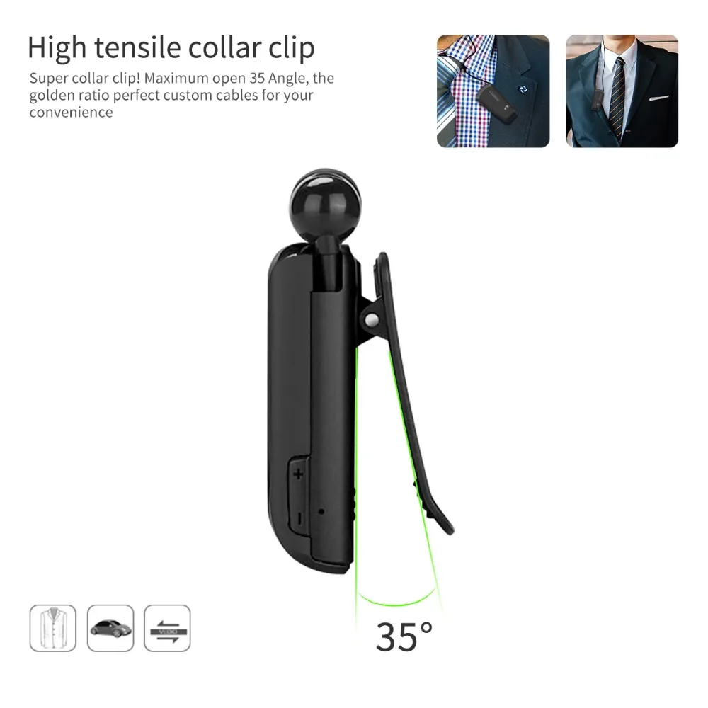 Fineblue F930 Беспроводной Bluetooth наушники телескопического Бизнес громкой связи Bluetooth гарнитура звонки напомнить износ вибрации пульт на прищепке стерео спортивные, с микрофоном