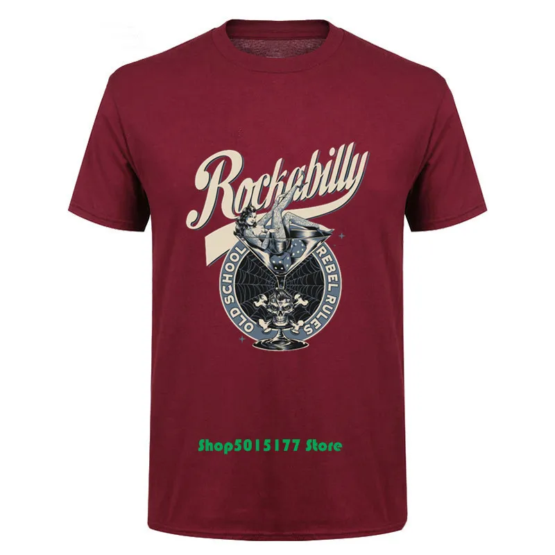 Новая распродажа рокабилли Rebel Rules футболка с фирменным принтом летние мужские
