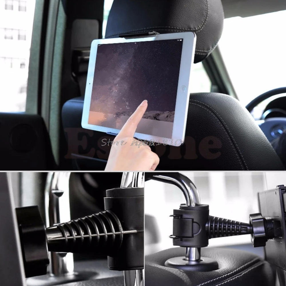 Автомобильный держатель на подголовник для iPad mini/1/2/3/4/Air Galaxy 360 градусов Прямая