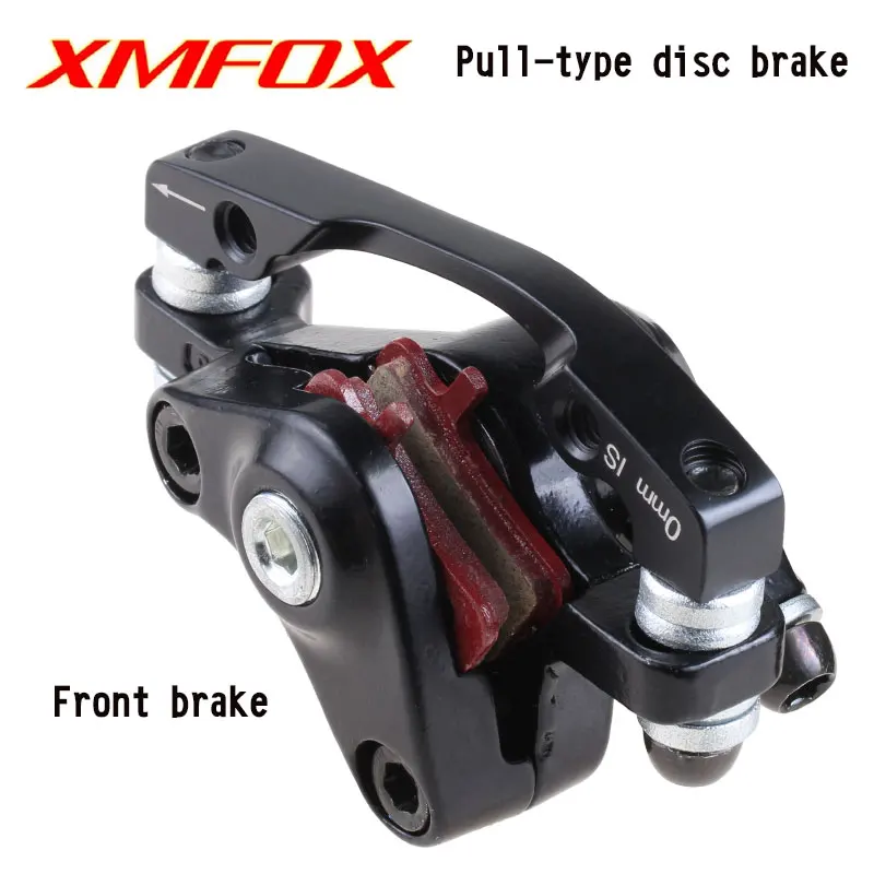 160mm front XMFOX велосипедный Дисковый Тормоз MTB машинное оборудование дисковый тормоз передний и задний дисковый зажим AB Колонка универсальные тормоза - Цвет: 160mm front