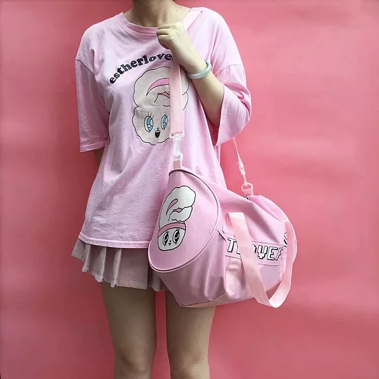 Мультяшные японские сумки WEGO с длинными ушками большие глаза розовый кролик