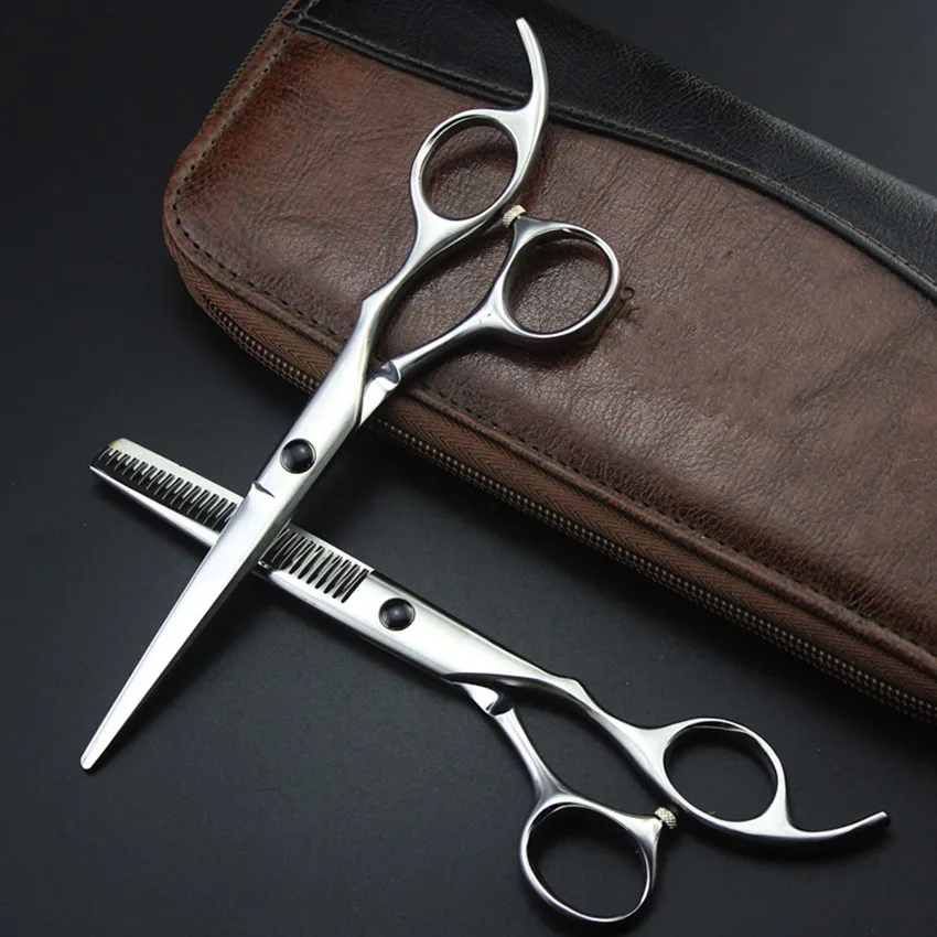 Новые матовые черные 6 дюймовые японские 440c ножницы для стрижки волос набор