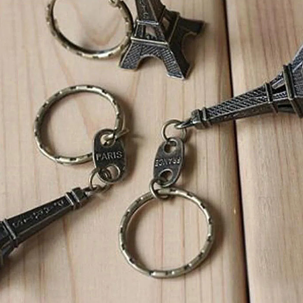 Винтажный 3d брелок для ключей с изображением Эйфелевой башни в Париже|Крючки и