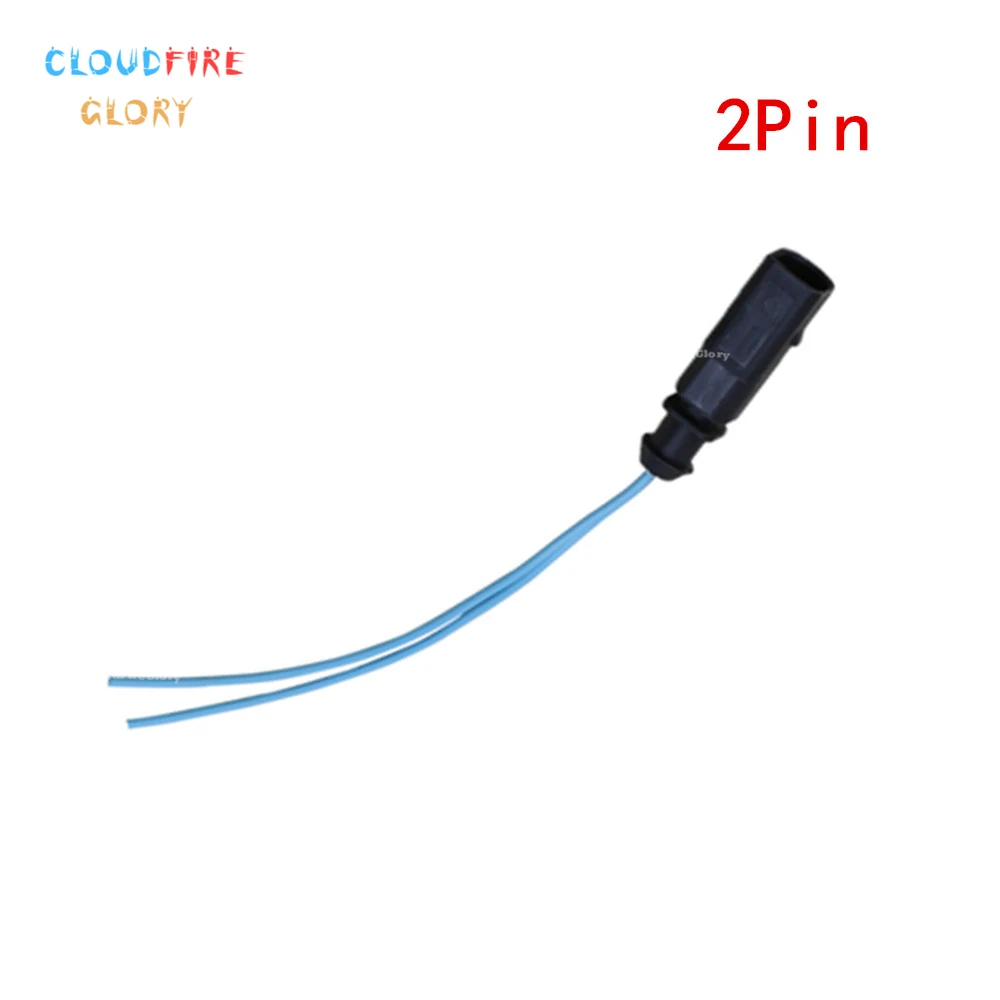 

1J0973802 2 Pin Plug Car Flat Contact Housing Socket Connector Wire Harness Cable For Volkswagen EOS Golf Passat For Audi