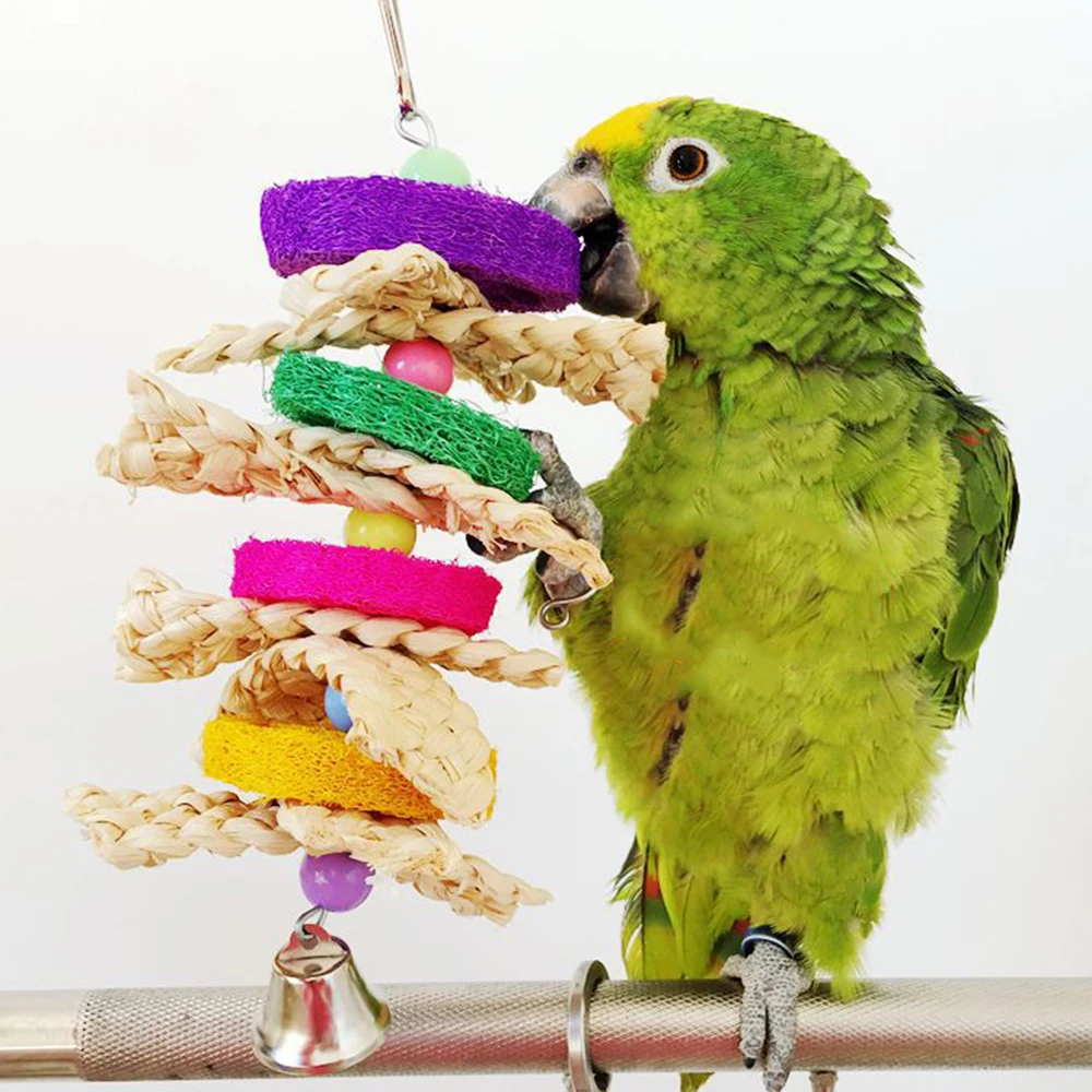 Новый Попугай игрушки для домашних птиц укусов подняться игрушка попугаев
