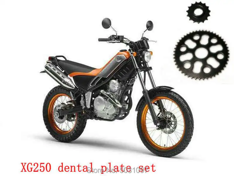 Motorcycle Front & Rear Sprocket Geartransmission 428 15T/48T For YAMAHA XG250 Wheel Gear Dental Plate Set