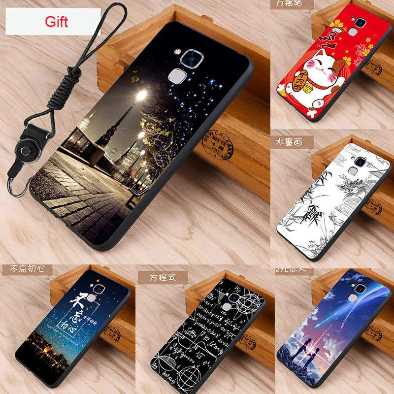 Huawei honor 5c Case Original Cover for Bag Skin Wolf Fish Skull Fundas 100% BiNFUL |