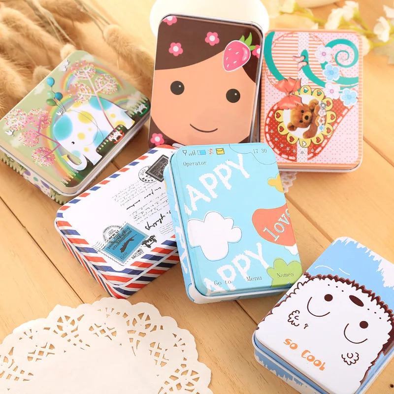 1 шт. горячая Распродажа новинка модный прямоугольный жестяной лист маленькая