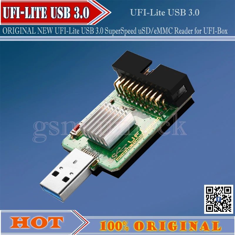 Gsmjustoncct UFI-Lite USB3.0 SuperSpeed uSD/eMMC ридер для UFI-Box