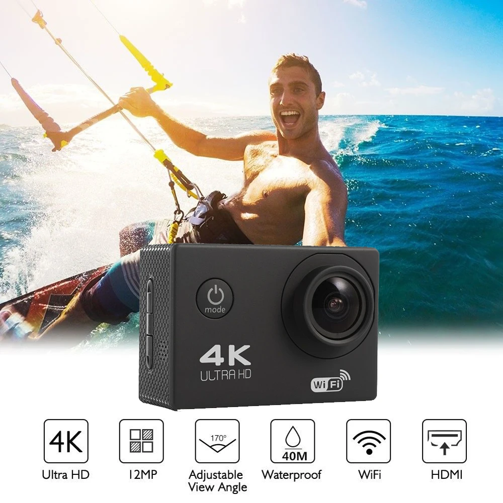 F600 F600R 4K Wifi Экшн камера 16MP 170D Sport DV 30M 1080P Go Водонепроницаемая Pro Экстремальные виды