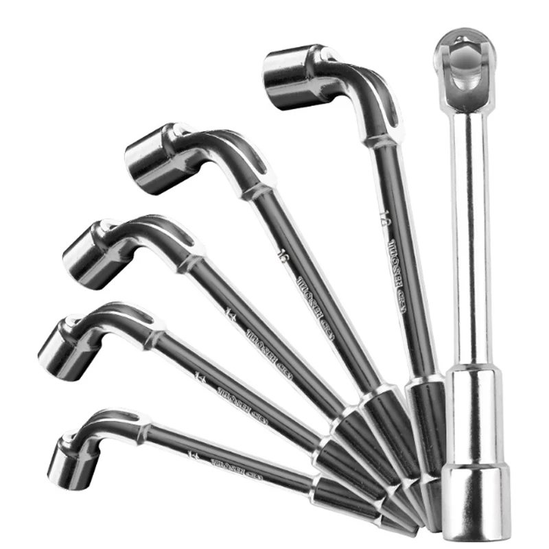 TUOSEN 1 шт. перфорированный L образный торцевой ключ с двумя головками 7 слов