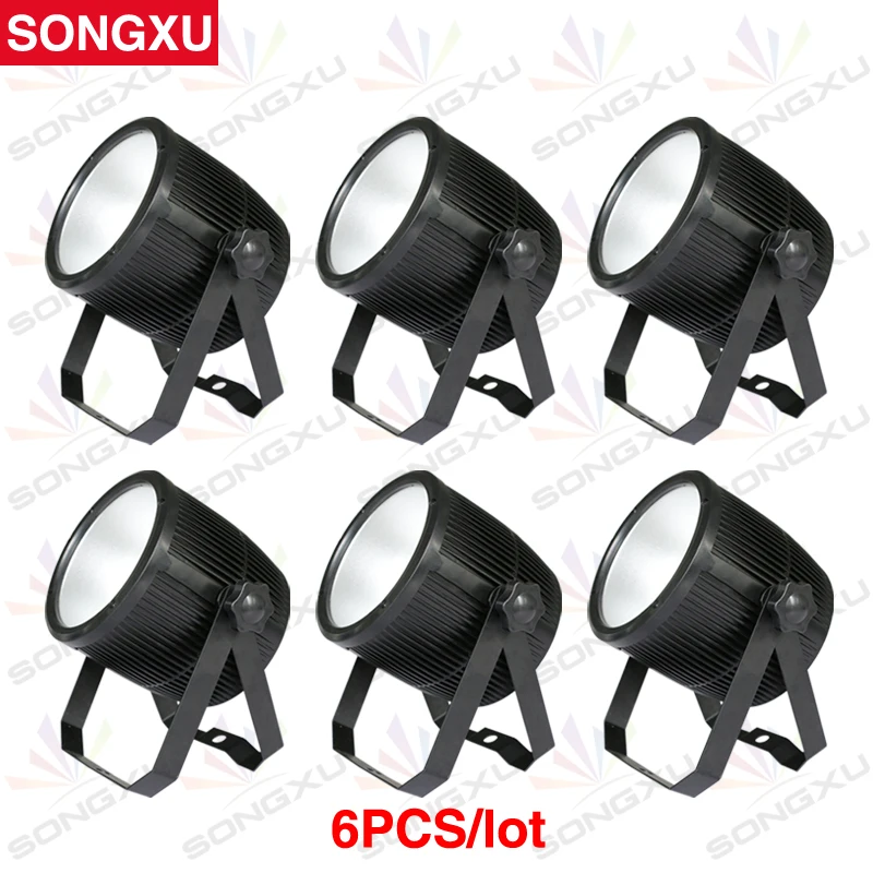 SONGXU 6 шт./лот 1X 60 Вт 3 в 1 RGB LED COB Par Light High Power Mute с красочным световым