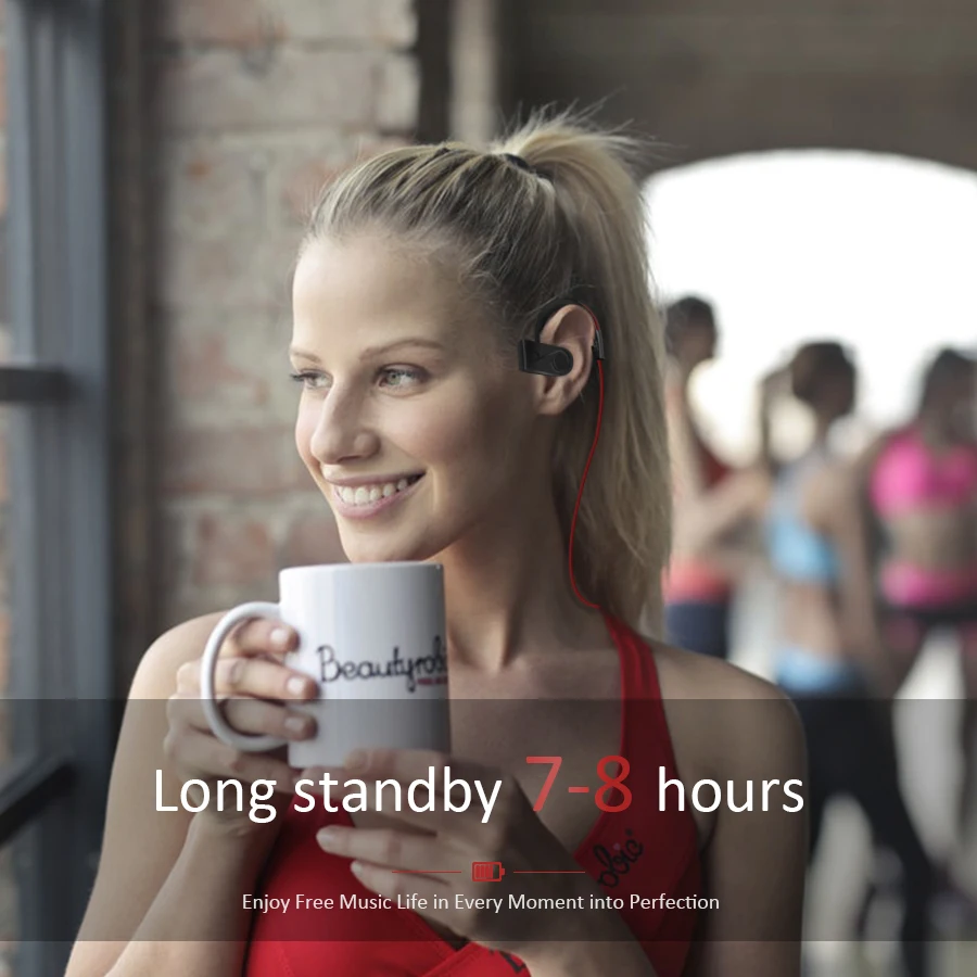 Спортивные беспроводные Bluetooth наушники бас водостойкие 4 1 Гарнитура с микрофоном