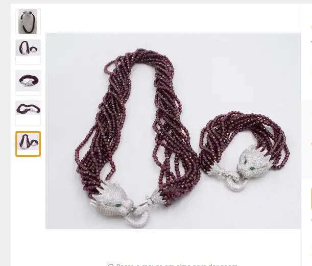 Горячая новинка 10 рядов круглые многогранные гранаты ожерелье и браслет крюк в