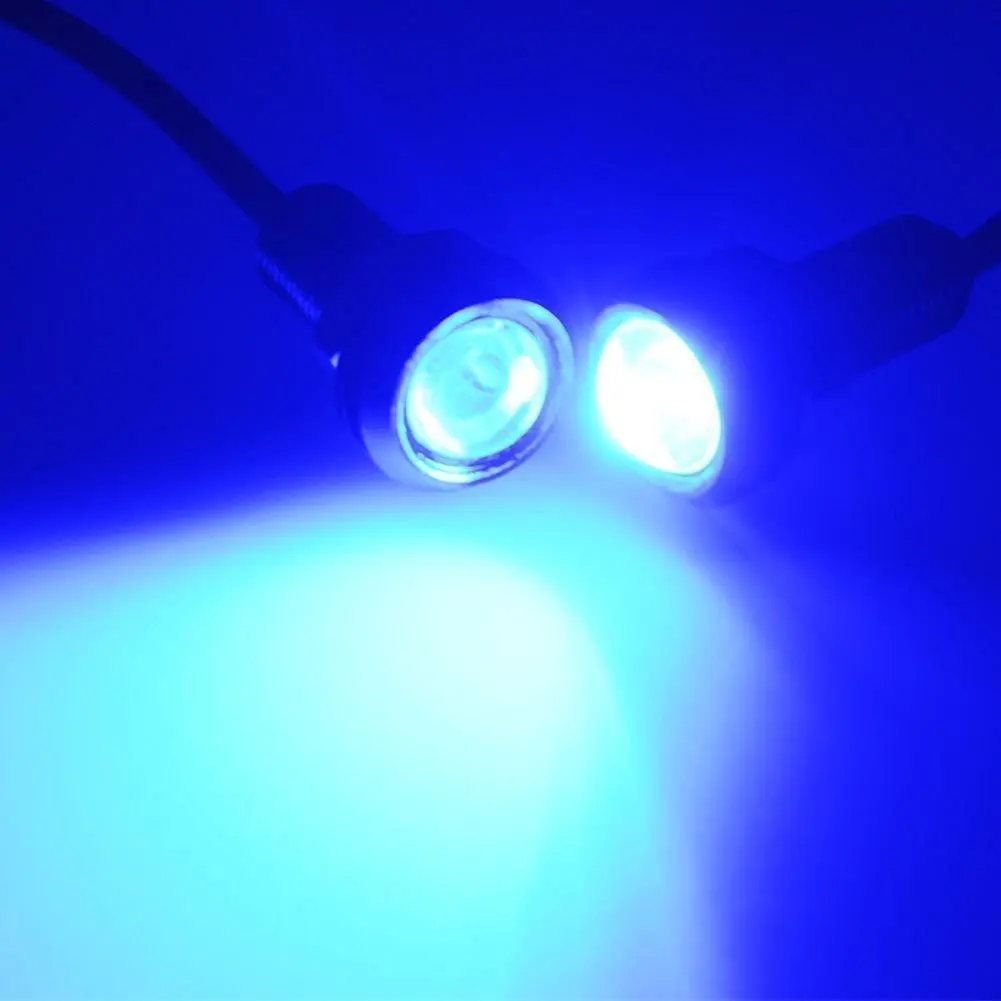 10 шт. светодиодные DRL Eagle Eye 18 мм Водонепроницаемые Cob 12V 9W Автомобильные дневные