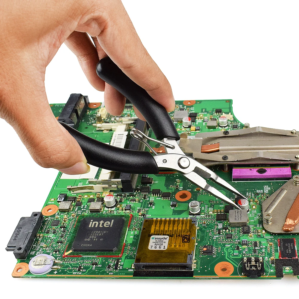 Chanseon 4 дюймовые прецизионные плоскогубцы с длинным носом из нержавеющей стали