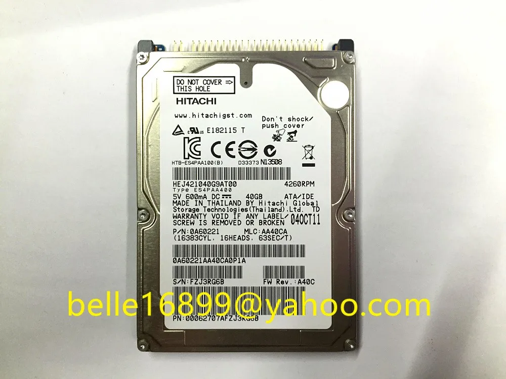 Free post 100% оригинальный новый жесткий диск HEJ421040G9AT00 40 ГБ для VW автомобильный HDD