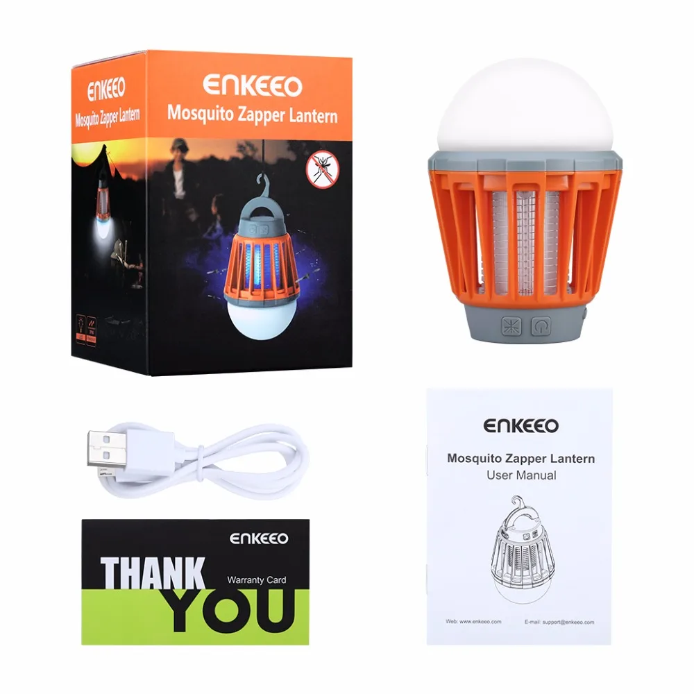 Enkeeo комаров лампа Zapper Фонарь убийца электронный многофункциональный открытый кемпинг Отпугиватель вредителей репеллент перезаряжаемый