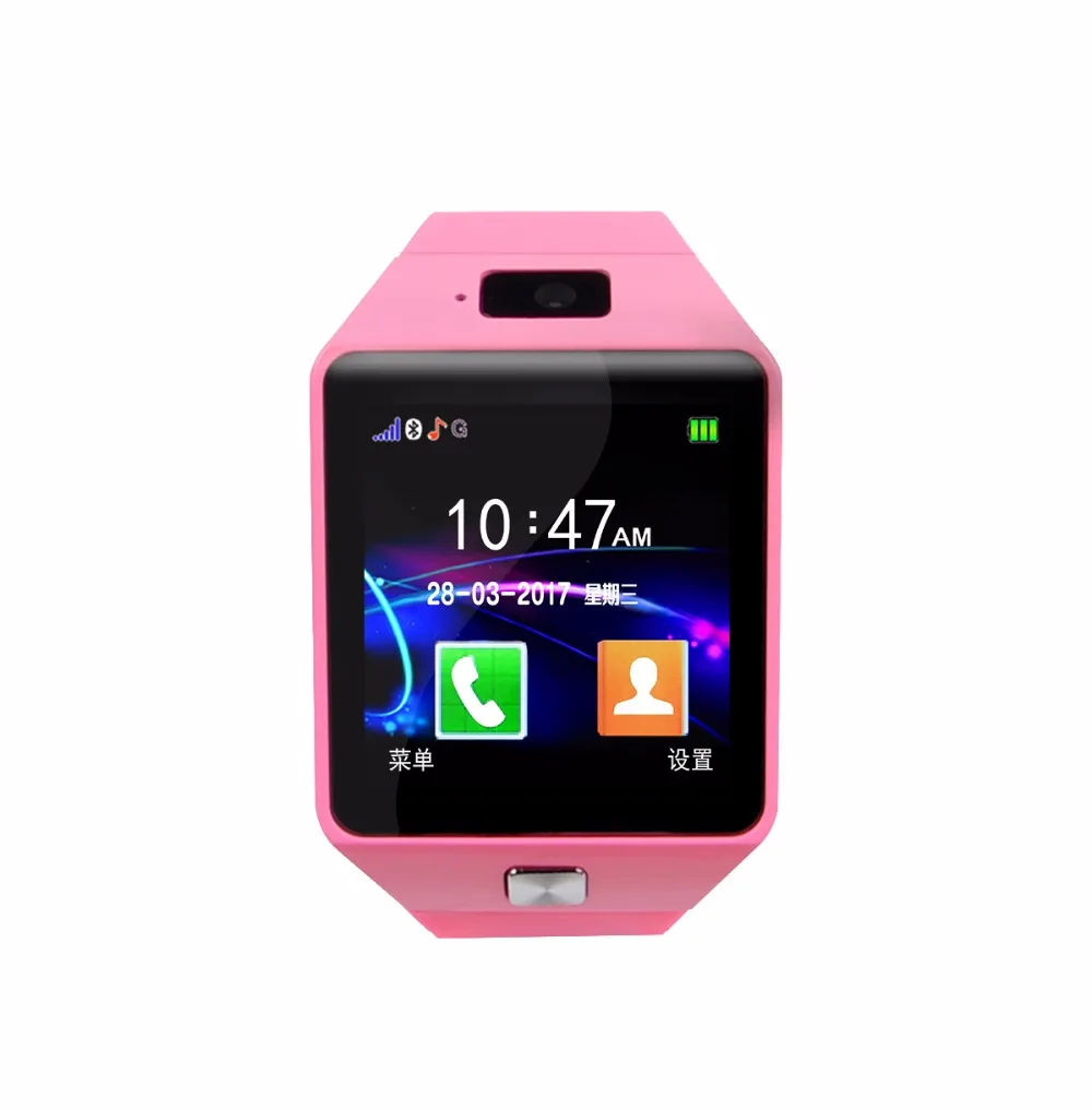 1 54 дюймовый сенсорный экран DZ09 Смарт часы детские наручные Bluetooth для IOS Android