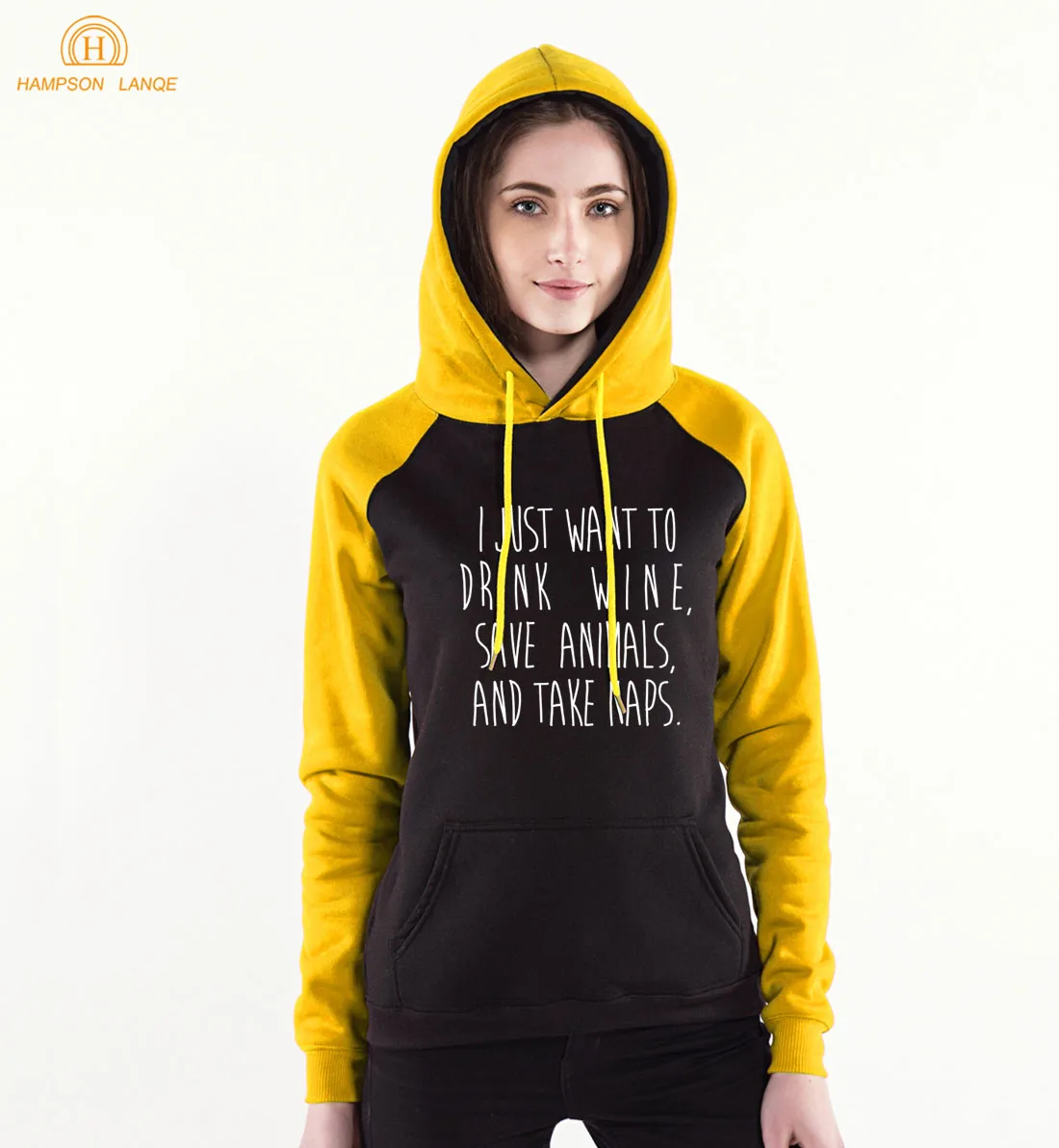 Женские толстовки с надписью l Just Want To Drink Wine Save Animals And Take Naps принтом на весну и