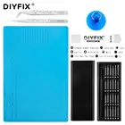 DIYFIX набор инструментов для ремонта сотовых телефонов, отвертка, теплоизоляционная силиконовая прокладка, разборка, открытие, комплект для пайки iPad BGA, ремонт