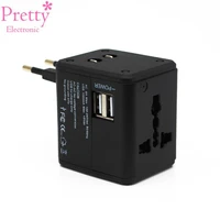 universal travel adapter dual usb wall charging sockets us uk aus eu cn plug quick charger adapter electric plugs sockets