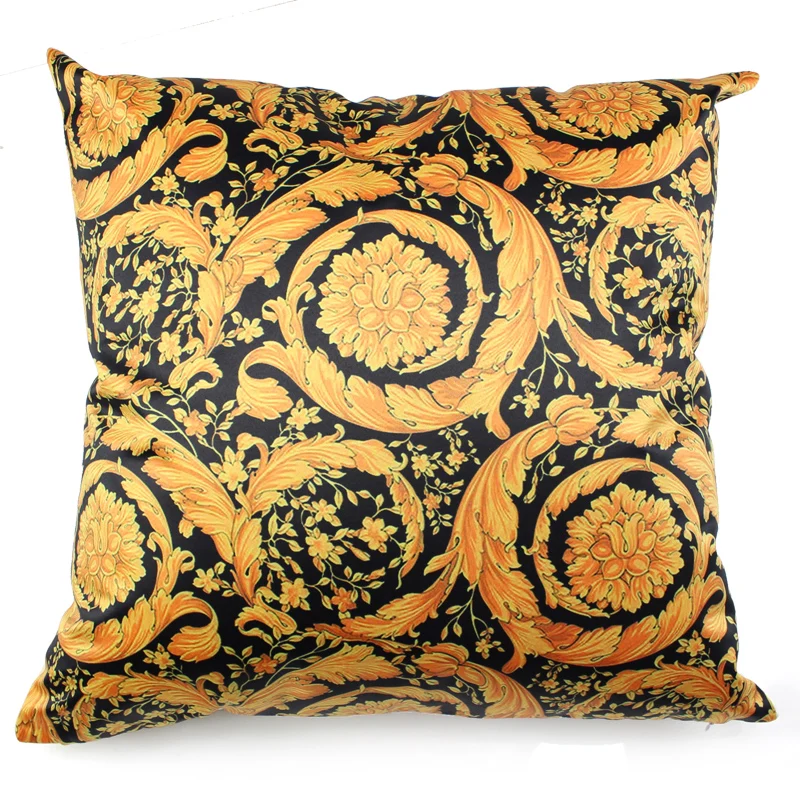 European Luxury Silk-like Brocade Geometric Cushion Cover Home Geometricos Funda Cojin Sofa Pillow Case Pattern | Дом и сад