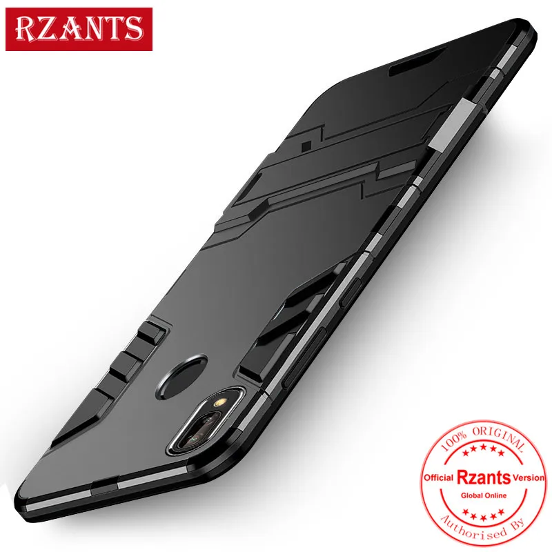 Чехол для телефона Rzants для Asus ZenFone Max Pro M2/M1, защитный чехол из ТПУ и поликарбоната, 2 в 1, с подставкой, противоударный чехол для Max Pro M2/M1 - Цвет: Black