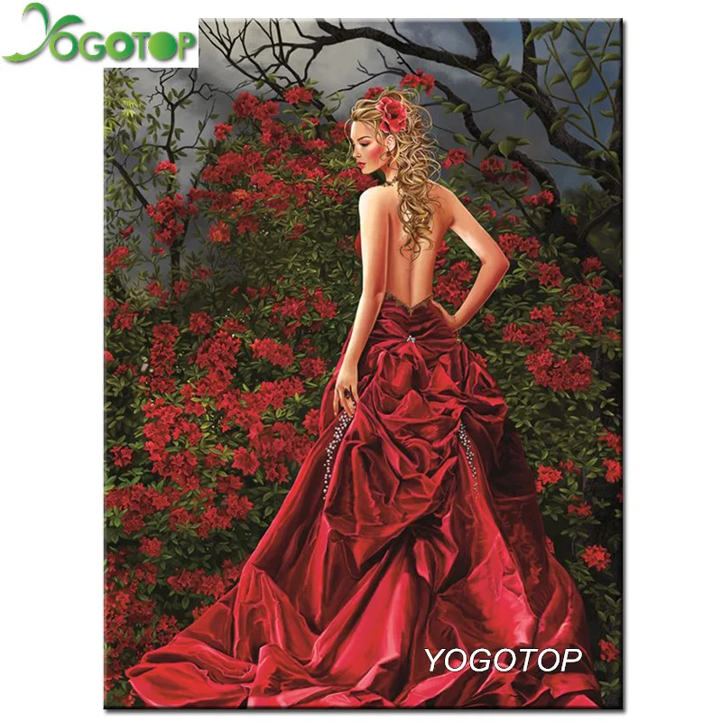 YOGOTOP DIY 5D Набор алмазной мозаики полная алмазная живопись вышивка крестиком элегантная красивая Алмазная вышивка домашний декор CV008