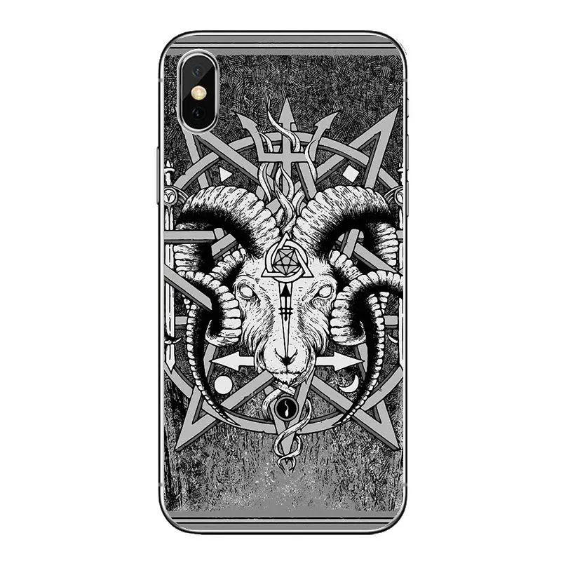 Soft Transparent Shell Covers Satanic Skull For Huawei P20 Lite Nova 2i 3i 3 GR3 Y6 Pro Y7 Y8 Y9 Prime 2018 2019 |