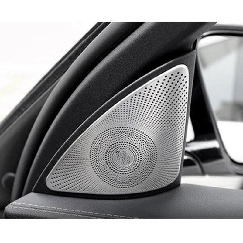 2x хромированная пластина из нержавеющей стали передняя дверь динамик панель
