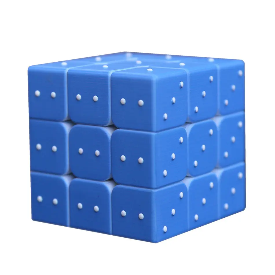 

3x3 Blind кубик рубика UV Braille 3x3x3 волшебный куб 3D рельеф 3 слоя скоростной куб профессиональные головоломки игрушки для детей Детские Подарочные ...